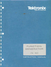 Tektronix FG501 Instruction Manual