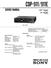 Sony COP-911E Service Manual