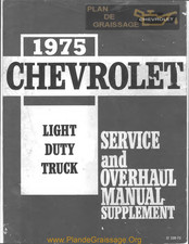 Chevrolet LIGHT DUTY TRUCK 1975 Service Manual