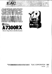 Teac A-7300RX Service Manual