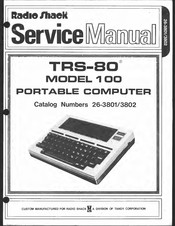 Radio Shack 26-3801 Service Manual