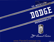 Dodge 29th Annual Edition Manual