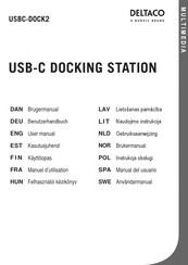Deltaco USBC-DOCK2 User Manual