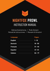 Nightfox PROWL Instruction Manual