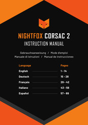 Nightfox CORSAC 2 Instruction Manual