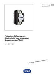 Stahl 8530/1-RCCB Series Operating Instructions Manual