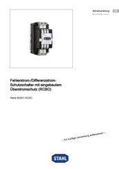 Stahl 8530/1-RCBO Series Operating Instructions Manual