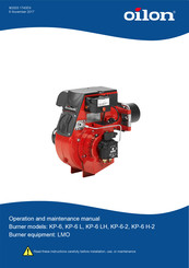 Oilon KP-6 LH Operation And Maintenance Manual