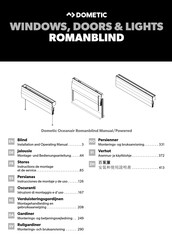 Dometic Oceanair Romanblind Powered Installation And Operating Manual