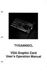 Trident TVGA8900CL User's Operation Manual