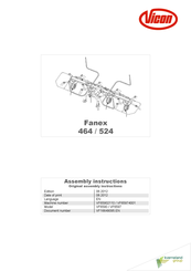Vicon Fanex 464 Assembly Instructions Manual