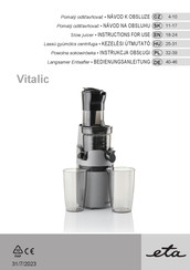 eta Vitalic 4032 90000 Instructions For Use Manual
