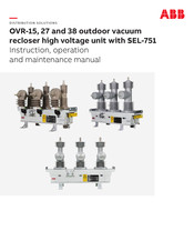 ABB OVR-15 Instruction, Operation And Maintenance Manual