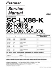 Pioneer SC-LX78-S Service Manual