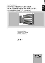Helios BRK Installation And Operating Instructions Manual