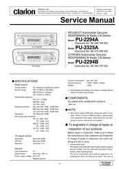 Clarion PU-2325A Service Manual