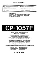 Onkyo CP-1057F Instruction Manual