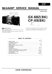 Sharp CP-X9 Service Manual