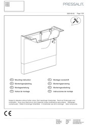 Pressalit MATRIX R4820000 Mounting Instruction