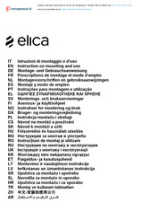 ELICA Shire Nero 60 Instruction On Mounting And Use Manual