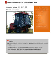 Jacobsen Turfcat 628 ROPS Cab Manual