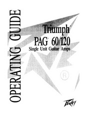 Peavey Triumph PAG 60 Operating Manual