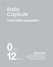 BabyLove Baby Capsule Manual