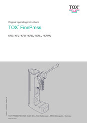 TOX FinePress KFS Original Operating Instructions