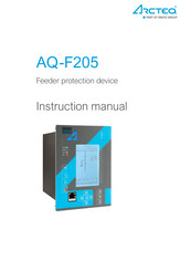Arcteq AQ F205 Instruction Manual