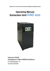 imes-icore iVAC eco Operating Manual