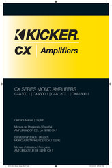 Kicker CXA1200.1 Owner's Manual