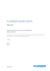 FLENDER B CM Series Assembly Instructions Manual
