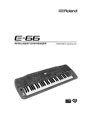 Roland E-66 Owner's Manual
