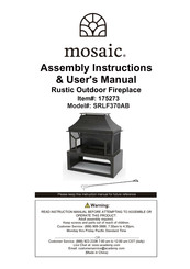 Mosaic SRLF370AB Assembly Instructions & User Manual