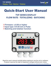 Level Pro TVF Series Quick Start User Manual