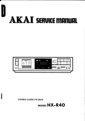 Akai HX-R40 Service Manual