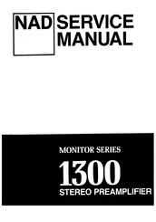 NAD 1300 Service Manual