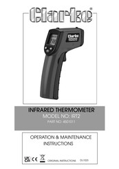 Clarke IRT2 Operation & Maintenance Instructions Manual