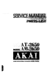 Akai AT-2650 Service Manual