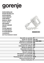 Gorenje M460CDC Instructions For Use