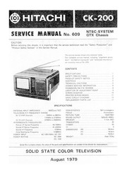 Hitachi CK-200 Service Manual