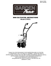 Garden Trax GTW33 Instructions Manual