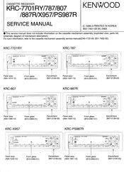 Kenwood KRC-7701RY Service Manual