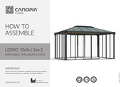 Palram CANOPIA MARTINIQUE 10x14/3x4.3 How To Assemble