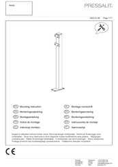 Pressalit R9430 Mounting Instruction