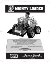 Fisher-Price POWER WHEELS THE HOME DEPOT MIGHTY LOADER Owner's Manual With Assembly Instructions