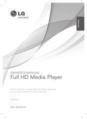 LG DV600H Owner's Manual