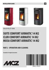 MCZ SUITE COMFORT AIR 14 M2 Operation And Cleaning