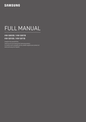 Samsung HW-S810B Full Manual