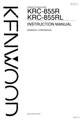 Kenwood KRC-855R Instruction Manual